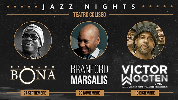 Richard Bona, Branford Marsalis y Victor Wooten anuncian su visita a la Argentina, en el marco del ciclo Jazz Nights!