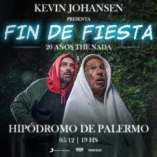 Kevin Johansen: "Fin de Fiesta" en el Hipódromo de Palermo el próximo 5 de diciembre!